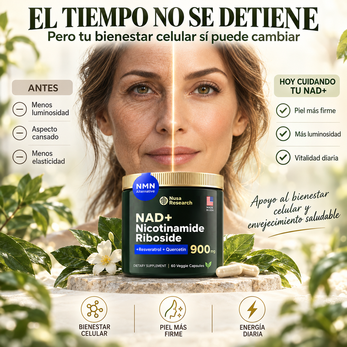Activa tu NAD+ Vuelve a sentir la energía que recuerdas